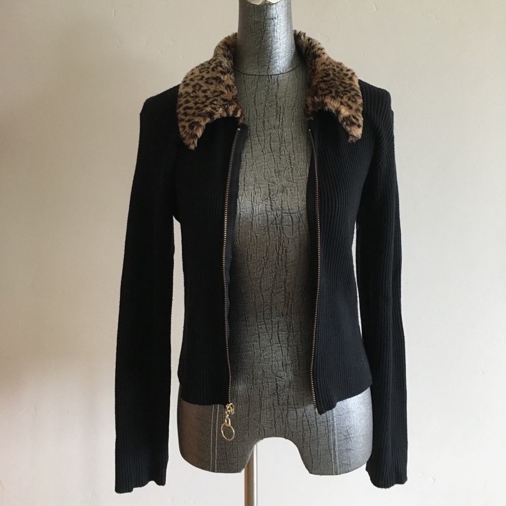MCNY Black Long Sleeve Zipper Jacket - Picture 2 of 5